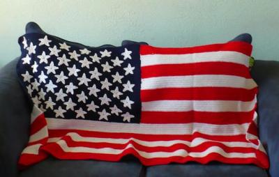 American Flag throw