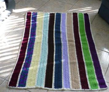 Small Lapghan or a throw for the back of a chair